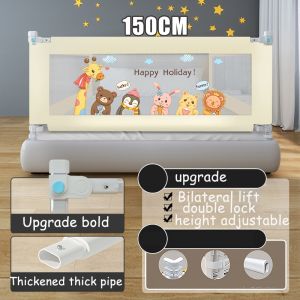 Bed Rails for Baby Queen/King Size Safety Guard with Easy Slide Down Design