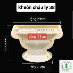 Khuôn đúc chậu cảnh ly 38 (khuôn chậu ABS có lòng trong)
