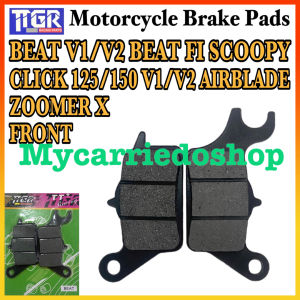 TTGR Motorcycle Brake Pads Front For Honda Beat V1 V2Beat FiClick 125 V1 V2Click 150 V1 V2ScoopyAirblaedZoomer X