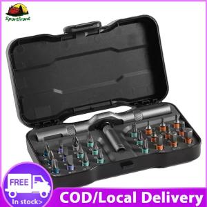 Multi-Purpose 24 In 1 Ratchet Wrench Screwdriver Portable Precision Repair Tool Kit for Furniture Computer Bicycle