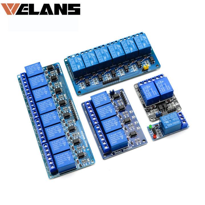 5V 12V 1 2 4 6 8 16 Channel Relay Module With Optocoupler Relay Output ...