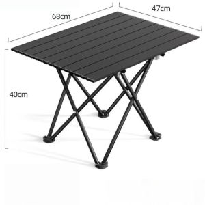 Keranixy Portable Folding Table Outdoor Camping Picnic Barbecue Beach Garden Party Carry Handle Meja Luar