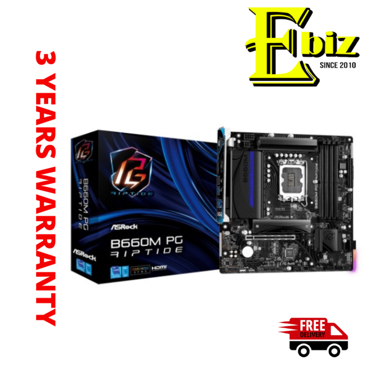 ASROCK B660M PG RIPTIDE LGA1700 DDR4 Motherboard | Lazada