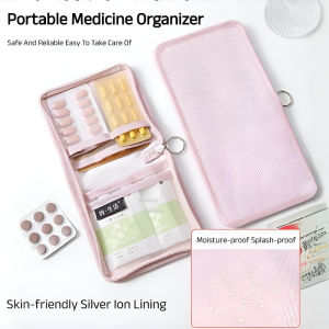 Medicine Bag Soft Shell Material Lightweight and Durable Medical Kit Quick Access Transparent and Visible