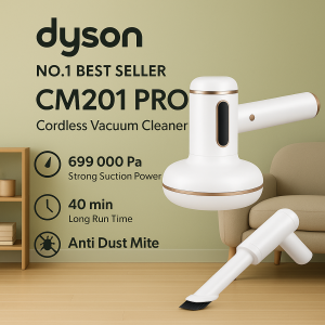 CM201 Pro Wireless Handheld UV Vacuum 699000Pa Suction Dust Mite Cleaner for Bed Sofa Car with HEPA Filter