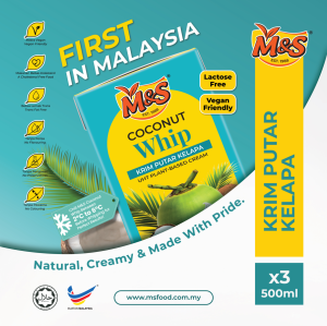 M&S Coconut Delight UHT Whipping Cream Multipack (3x500ml)
