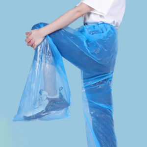 Disposable Rain Pants Half Bag Feet Thick Waterproof Split Men and Women General Takeaway Outdoor Rafting Cycling Tour
