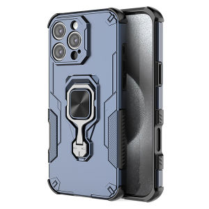 Shockproof Hard Armor Cover For iPhone 16e 16 15 14 13 Pro Max Plus Case Car Magnetic Holder Ring Stand Silicone Protector Coque