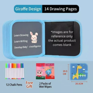 [SG Ready Stock]Kids Drawing Book Reusable Doodle Board Wipe Clean Travel Activity Toy Mess Free Coloring Set