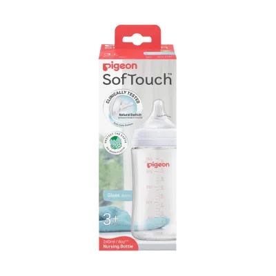 Pigeon (PIGEON) Softouch Bpp Nursing Bottle Glass 240Ml Logo (New)
