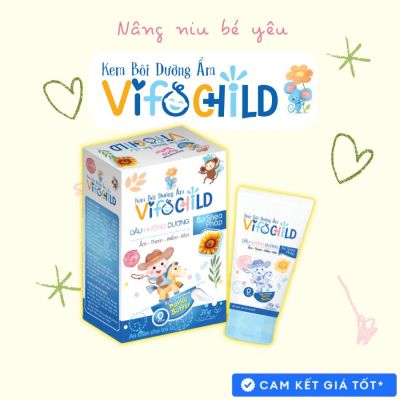 Kem bôi dưỡng ẩm Vifochild 30g Ngăn ngừa viêm ngứa Giảm hăm cho bé