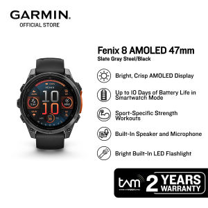 Garmin Fenix 8 AMOLED 47mm - Slate Gray Steel/Black
