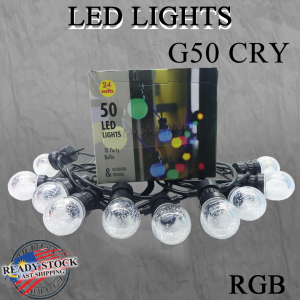 G50 WAETHERPROOF BULB LIGHT BALL BULB LED STRING FAIRY LIGHT WARM WHITE 3METER 10LEDS 小球装饰灯LAMPU HIASAN DEEPAVALI / HARI RAYA LIGHT