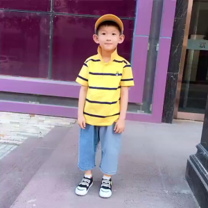 JOYNCLEON เด็กเสื้อโปโลเด็กชายฝ้ายแขนสั้นด้านบน