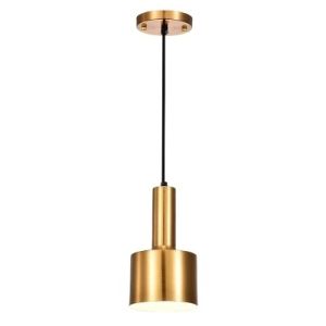 SXH Nordic all-copper chandelier unique and creative for bedside bedroom living room dining room hallway entrance Danish bay window single-head chandelier