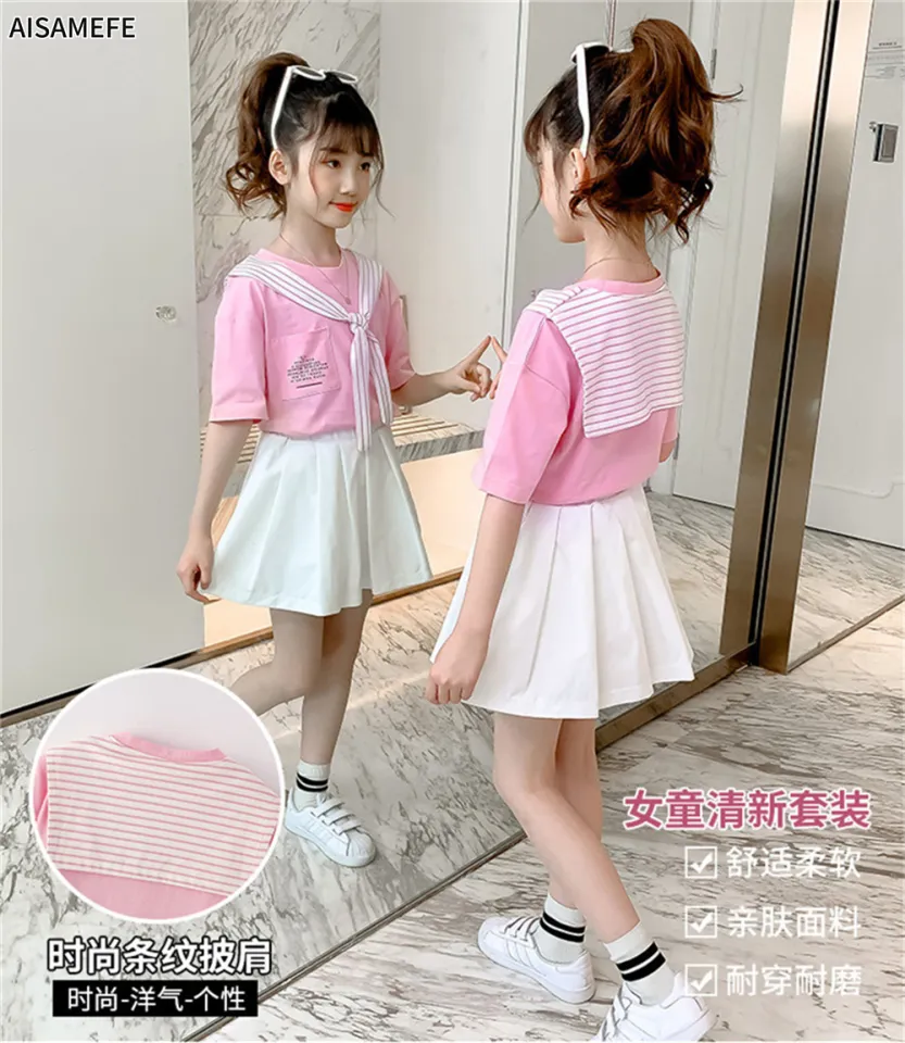 Pink Hot Girl Suit Summer Korean Fashion Academy Style Sweet Versatile  Bowknot Shirt High Waist Skirt 3-piece Set Female Clothes - Dress Sets -  AliExpress