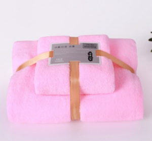 Handuk Mandi Dewasa Set 2in1 Handuk Badan dan Wajah Catton Towel FREE SENDAL