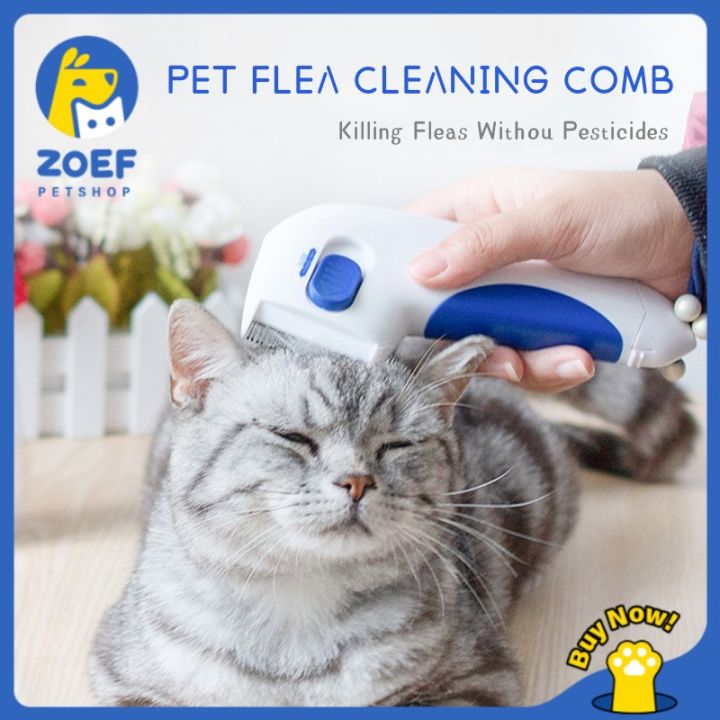 ZOEF Flea Cleaning Electric Comb For Dogs And Cats Gentle Electric