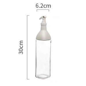 Oil Glass Dispenser Leak-proof Sauce Bottle Anti-Drip Oil Glass Bottle Seasoning Container Kitchen Supplies