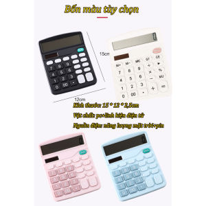 Máy tính cầm tay màu sắc đẹp sử dụng cả năng lượng mặt trời và pin