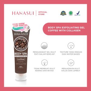 Hanasui Body Exfoliating Gel With Collagen body spa perontok daki 180gr