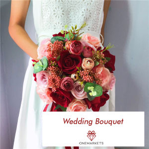 Buket bunga artificial - Hand Bouquet Wedding - Buket Wedding A017