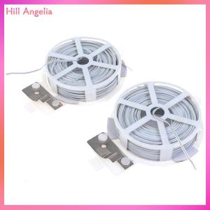 [Hill Angelia] 1Pc (50m) White Multi-Function Sturdy Garden Plant Twist Tie with Coated Wire