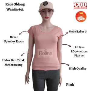 Floline Ols - Kaos Atasan Fashion Wanita Rayon Premium High Quality 642