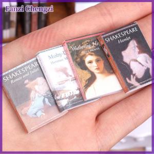 Fanzi 10Pcs 1 12 Dollhouse Simulation Book Ornament Dollhouse Miniature Study Decoration Dolls House Accessories Kid Toys