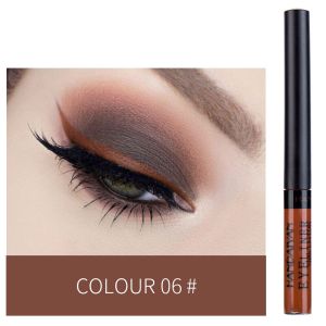 Perwarm Matte Bút kẻ mắt nước bút chì trang điểm bền lâu nhanh khô long lanh Bút kẻ mắt kẻ mắt màu trắng vàng sắc tố mỹ phẩm (m1e)