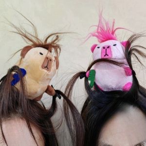 Headband Cartoon Capybara Hairband New Funny Plush Doll Headband French Wide-brim Hairpin Photo Headwear Creative Gift
