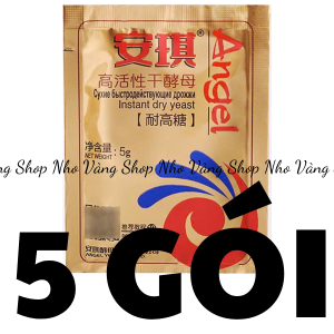 [10 gói] men nở hoạt tính cao bánh bao bánh mì đa năng 5g Angle kim