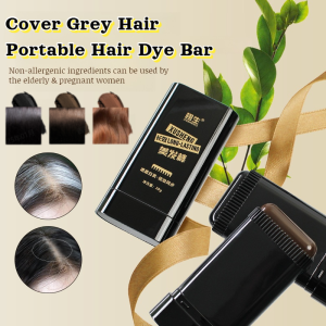 Black Hair Covering Gray Hair Combing Portable Hair Dye Bar Disposable Hair Color Pen