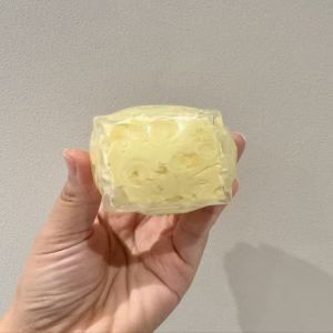 WPRA Crunchy Cheese Squishy Toy Non-Rebound Non-Bounce Cheese Fidget Toy Sensory Toy Shapeable Cheese Cube Ball Party Gifts