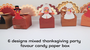 Bulk Thanksgiving Turkey Party Supplies Paper Gift Boxes For Festives Decorations And Family Activities