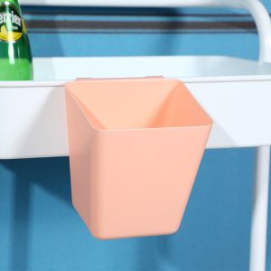 AMK 1PC Plastic Hanging Storage Cup Ikea Bucket With Hook Small Shelf Sorting Kitchen For Trolley Cart Kitchen Container Bekas Gantung Barang Dapur