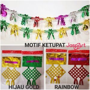 GANTUNGAN RUMBAI SLINGER  IDUL FITRI BANNER IDUL FITRI 2024 HIASAN LEBARAN IDUL FITRI GARLAND