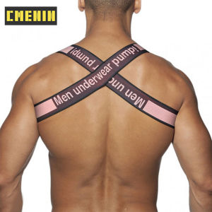 CMENIN PUMP 1Pcs Nylon Men Tanks Party Harness Fitness Shoulder Strap Breathable Flexible Clubwear Body Chest Halter MP9051