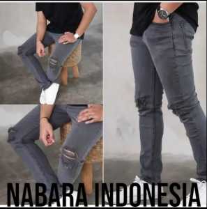 CELANA JEANS PRIA  SOBEK FASHION NABARA BAHAN GARET BAHAN SOFJIN