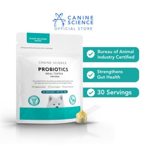 Canine Science 30g - Probiotic Meal Topper for Dogs – Gut Health Immune Boost & Firm Stool