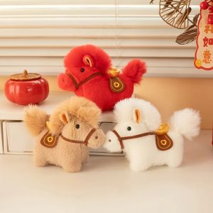 Móc Khóa Ngựa Bông Cao 12Cm - Treo Túi Xách Balo Charm Lông Mềm Cao Cấp Túi Vàng May Mắn Phụ Kiện Thời Trang