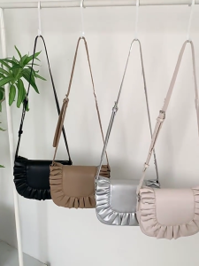 Túi xách đa năng với bìa xếp li Túi Đeo Vai Ví đeo chéo chất liệu da PU cho sử dụng hàng ngày và du lịch