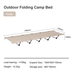 NatureHike Portable Camping Bed Foldable Bed Outdoor Folding Bed  Camping Cot Foldable Mattress Camping Tent Bed Sleeping Mat Dual Purpose Outdoor Furniture Camping Equipment NH20JJ001