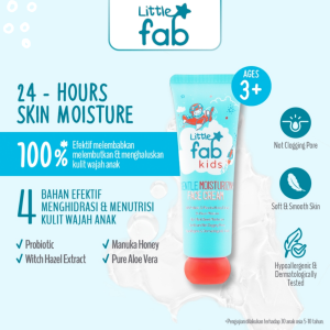 Little Fab Gentle Moisturizing Face Cream Girl/Boy 40ml Moisturizer Pelembab Anak 3+ Tahun