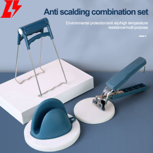 【In stock】Anti-scalding clip plate lifter bowl clip high temperature resistant anti-slip bowl anti-slip stainless steel dish clip kitchen household