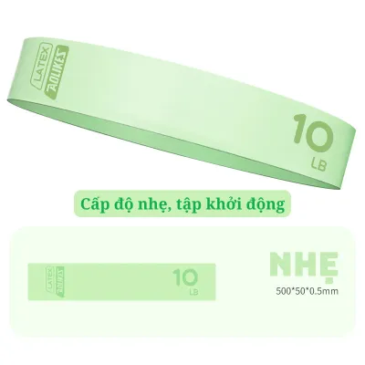 Dây Kháng Lực Miniband Aoikes 3619 Version 2023 Cao Cấp Hỗ Trợ Tập Gym Độ Mông Đùi Chất Liệu Cao Su - AL3619
