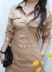 JESS Dress Midi Katun Bangkok - Bonus Ikat pinggang