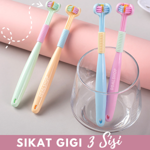 Sikat Gigi Anak Dewasa 2 In 1 Toothbrush Dental Care Pembersih Gigi Travel Portable Maksimal Membersihkan Bahan Silikon Lembut