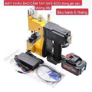 Máy khâu bao cầm tay dùng PIN SẠC GK9-500 KHÔNG DÂY siêu tiện lợi được sử dụng trong nghành may