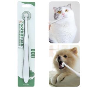 Puppytoothbrush mèo bàn chải đánh răng-Bàn chải đánh răng cho thú cưng-Chó bàn chải đánh răng-Chó Miệng hygienes chó làm sạch răng chó chăm sóc răng miệng
